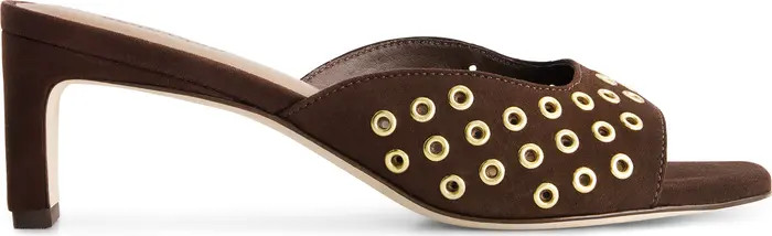 Bernardo Footwear Cenza Grommet Kitten Heel Mule | Nordstrom | Nordstrom