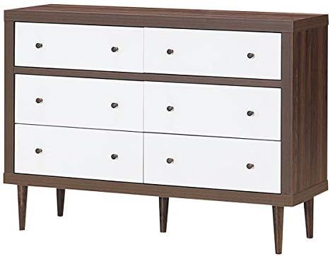 Giantex Drawer Dresser Wooden Chest W/Drawers, Sliding Rail and Stable Frame Antique-Style Free-S... | Amazon (US)