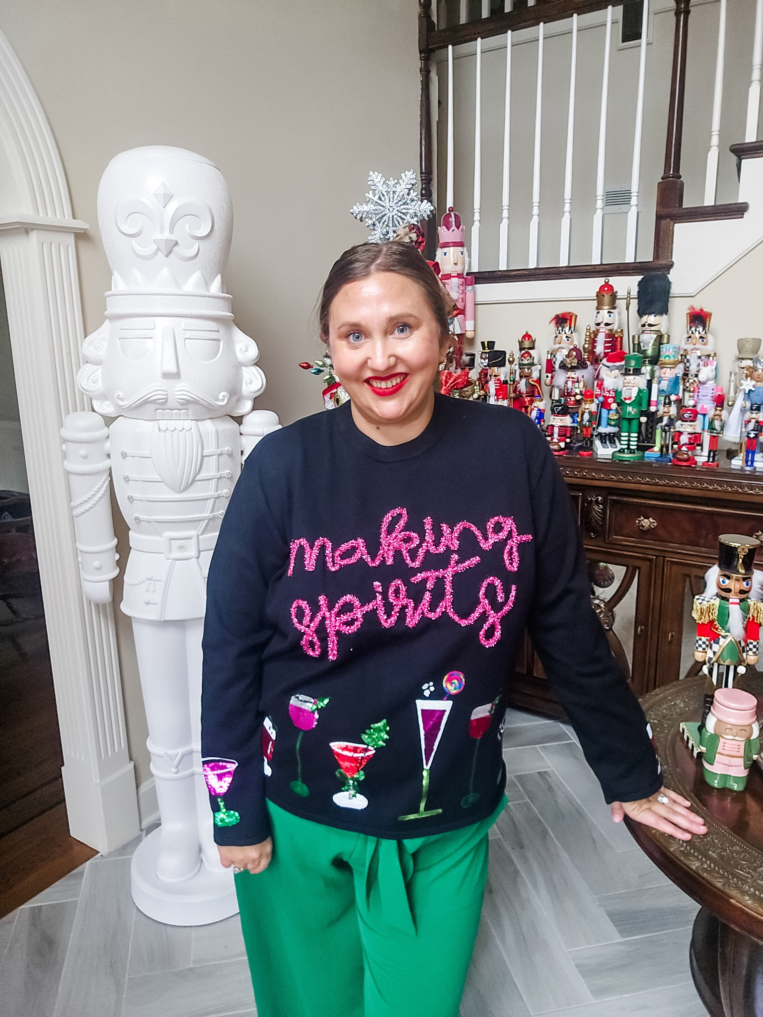 Making Spirits … Sparkle! 
Can be worn all season and into New Years! Size XL sweater shown from Queen of Sparkles #qos #livinglargeinlilly 

#LTKSeasonal #LTKPlusSize #LTKHoliday