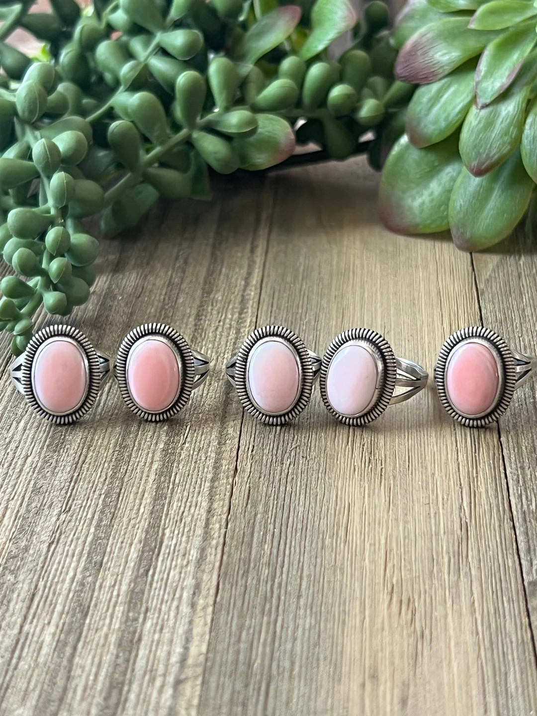 Navajo Made Pink Conch & Sterling Silver Ring | Etsy (US)