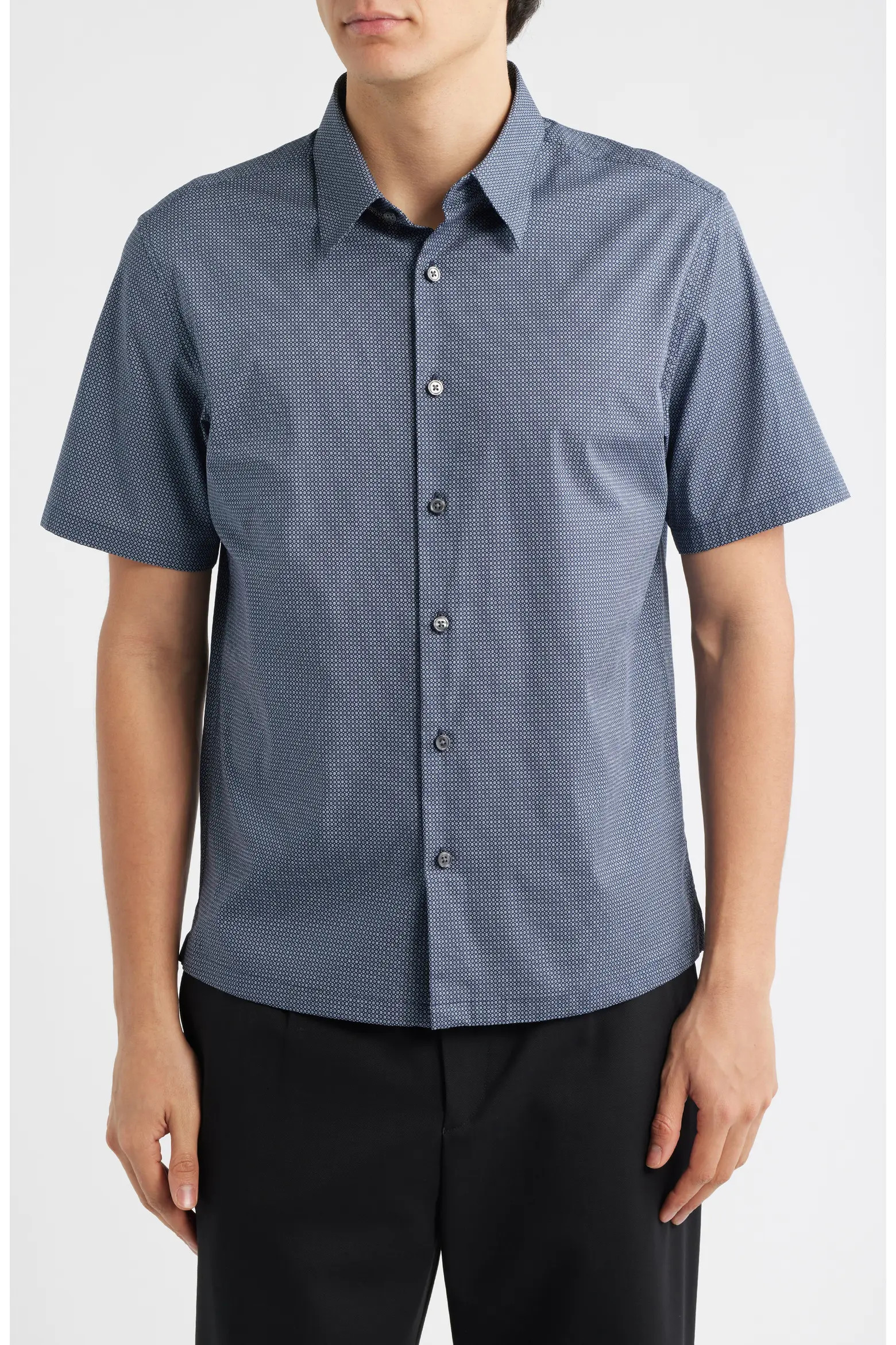 Irving Short Sleeve Stretch Cotton Button-Up Shirt (Men) | Nordstrom | Nordstrom