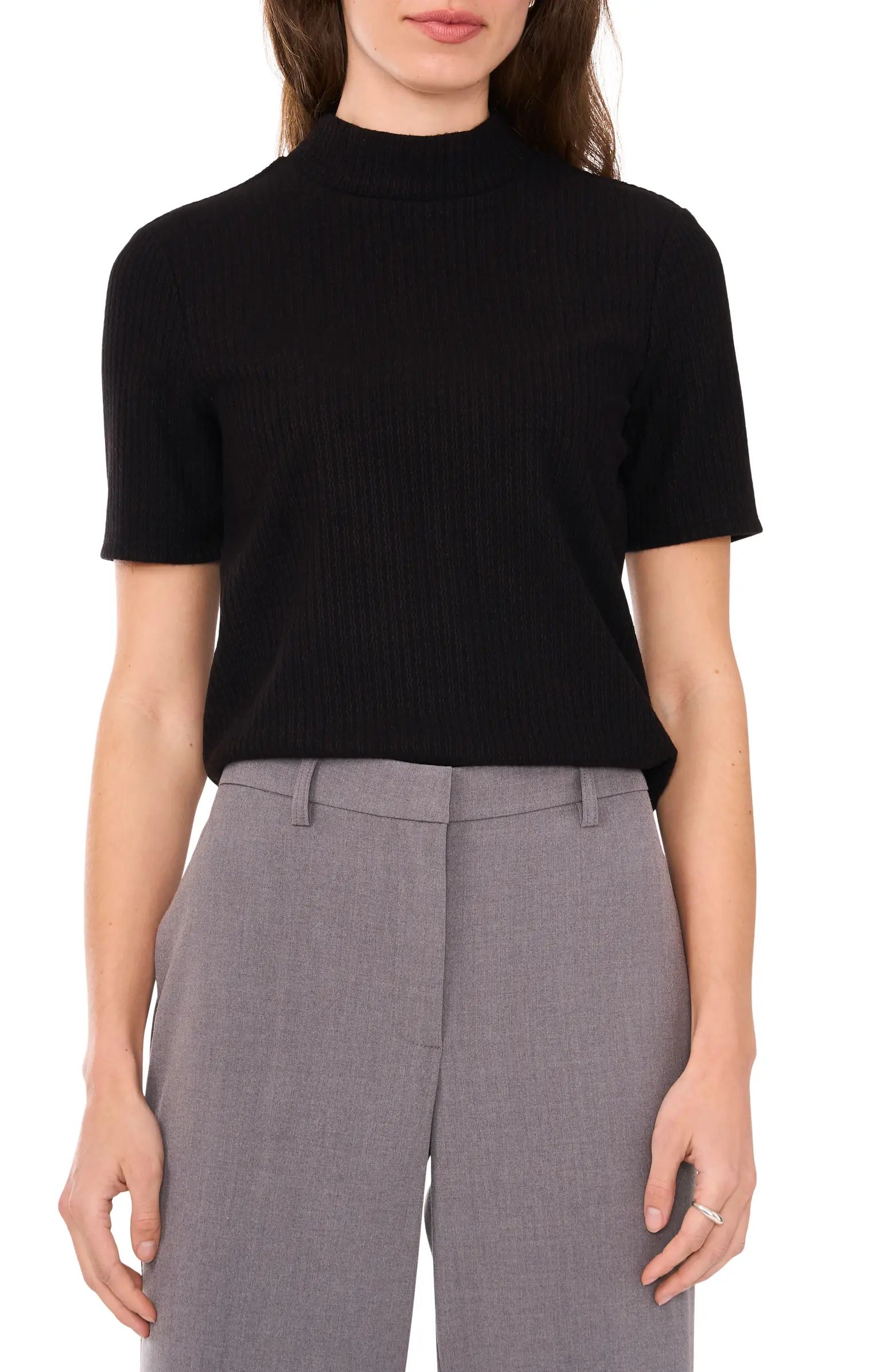 Halogen® Rib Mock Neck Top | Nordstrom | Nordstrom