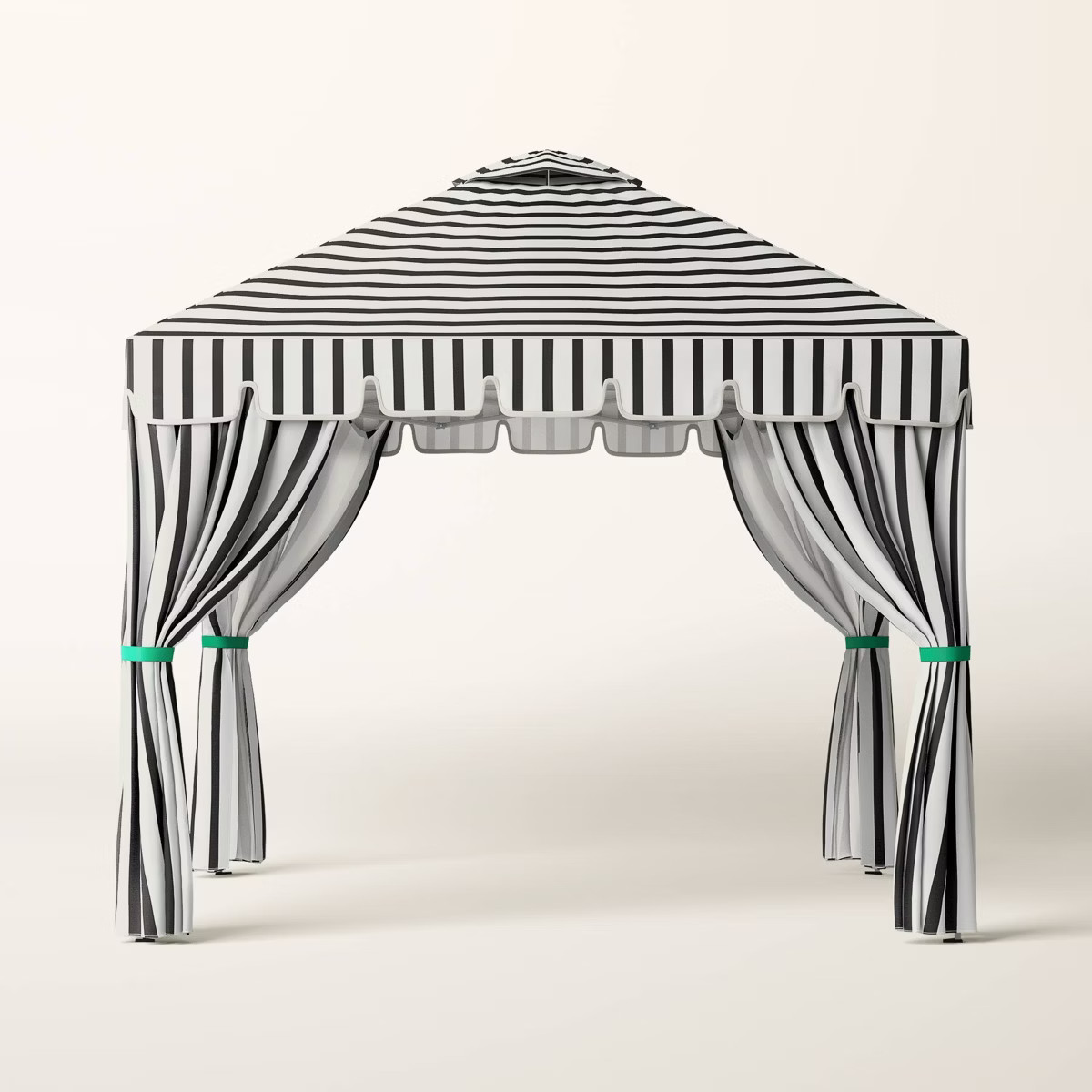 10' Stripe Tent with Partition Black/Cream/Green - kate spade new york x Target | Target