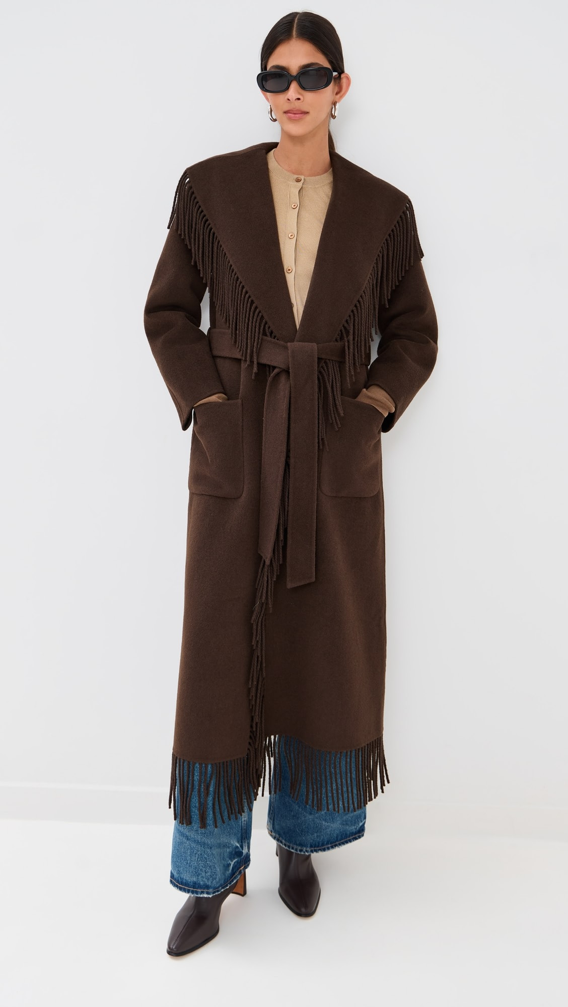 Carrie Fringe Robe Coat | Shopbop
