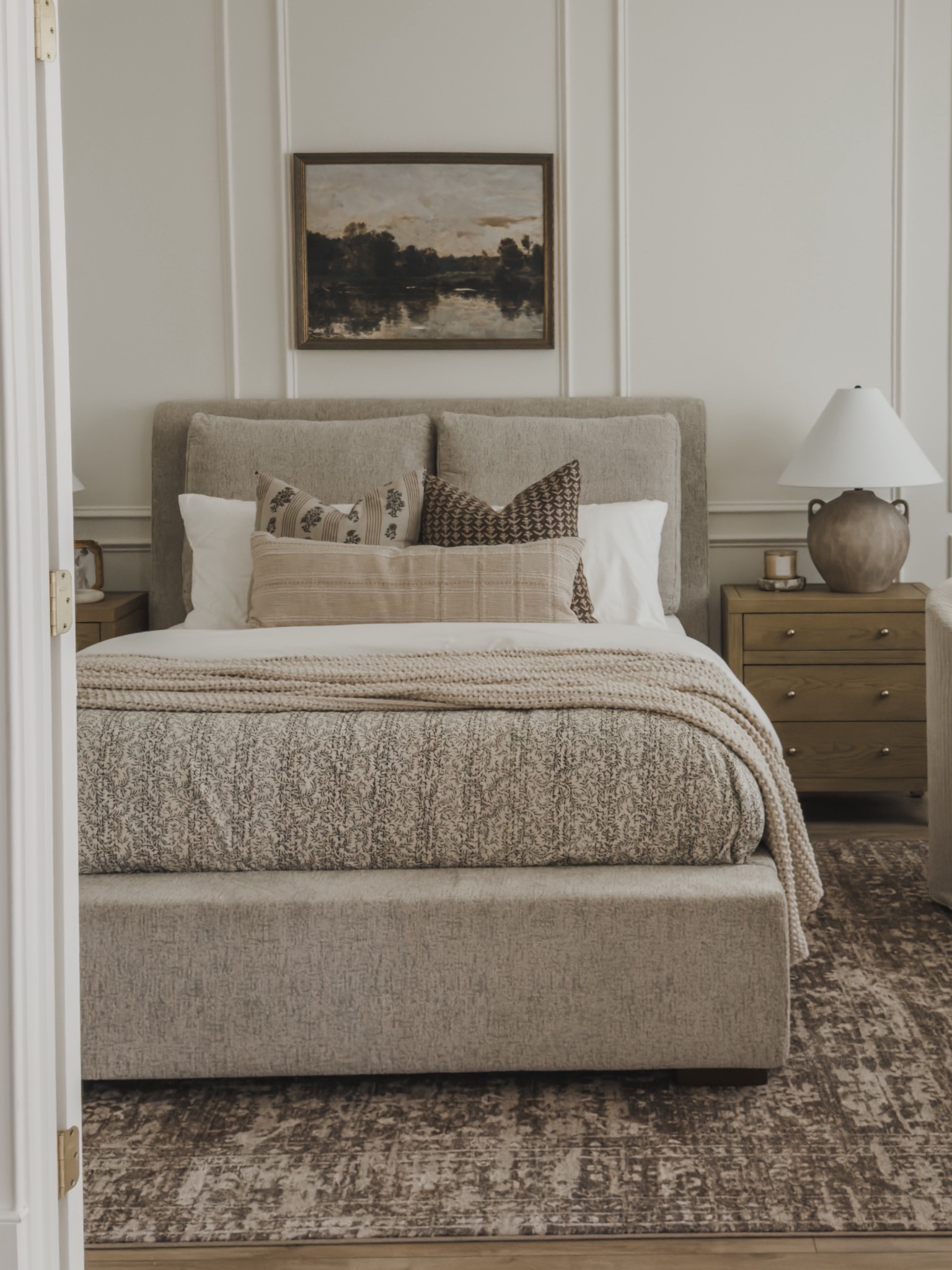 Sharing my newest @loloirugs in my guest room from @wayfair! To bring this space together, I chose the Haywood Natural / Granite Area Rug area rug to ground this space. The Haywood Collection is an easy to clean, earth toned area rug with a subtly distressed traditional design – perfectly suited to blend with the rest of my home style. 

#Wayfair #Wayfairpartner #ad #loloirugs

Home finds, neutral home inspo, collected style, guest bedroom refresh, spring refresh, neutral area rug, vintage style area rug, moody area rug, rug runner, living room refresh, Wayfair, Loloi rugs, Wayfair partner, shop the look!

#LTKHome #LTKSeasonal