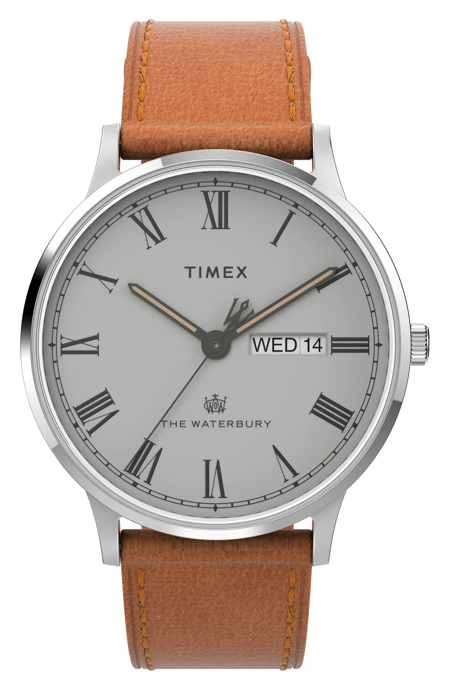 Timex® Waterbury Classic Leather Strap Watch, 40mm | Nordstrom | Nordstrom
