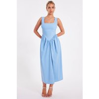 Womens Light Blue Bow Back Midi Dress - 10 | NastyGal UK
