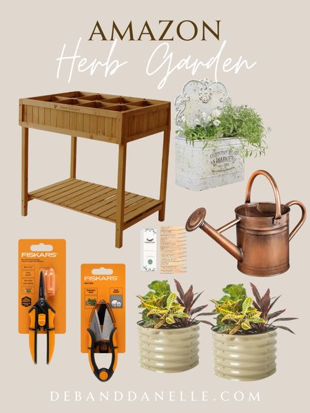 Last year, we did our first herb garden at our new home. Here are some great herb garden items from Amazon. #garden #herbgarden #planters #summer #amazon 

#LTKhome #LTKSeasonal
