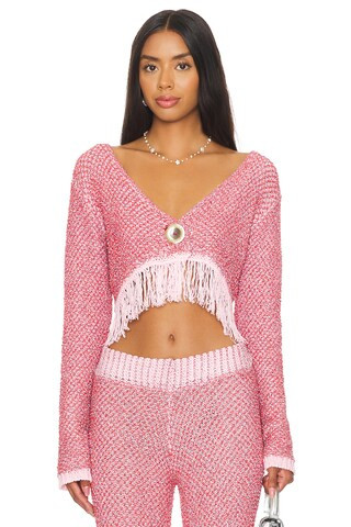 Asta Resort Grace Sequined Cardigan in Rosetta from Revolve.com | Revolve Clothing (Global)