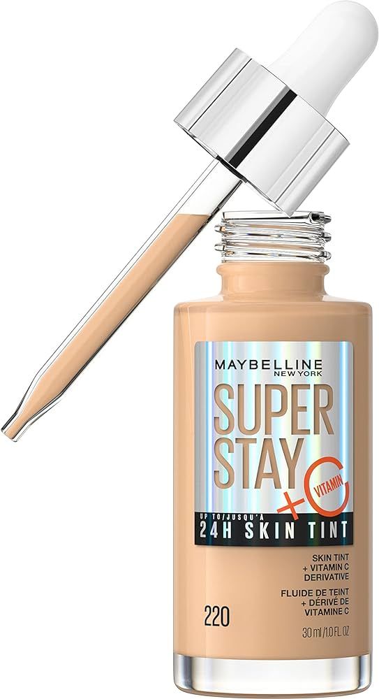 Maybelline Super Stay Up to 24HR Skin Tint, Radiant Light-to-Medium Coverage Foundation, Makeup I... | Amazon (US)