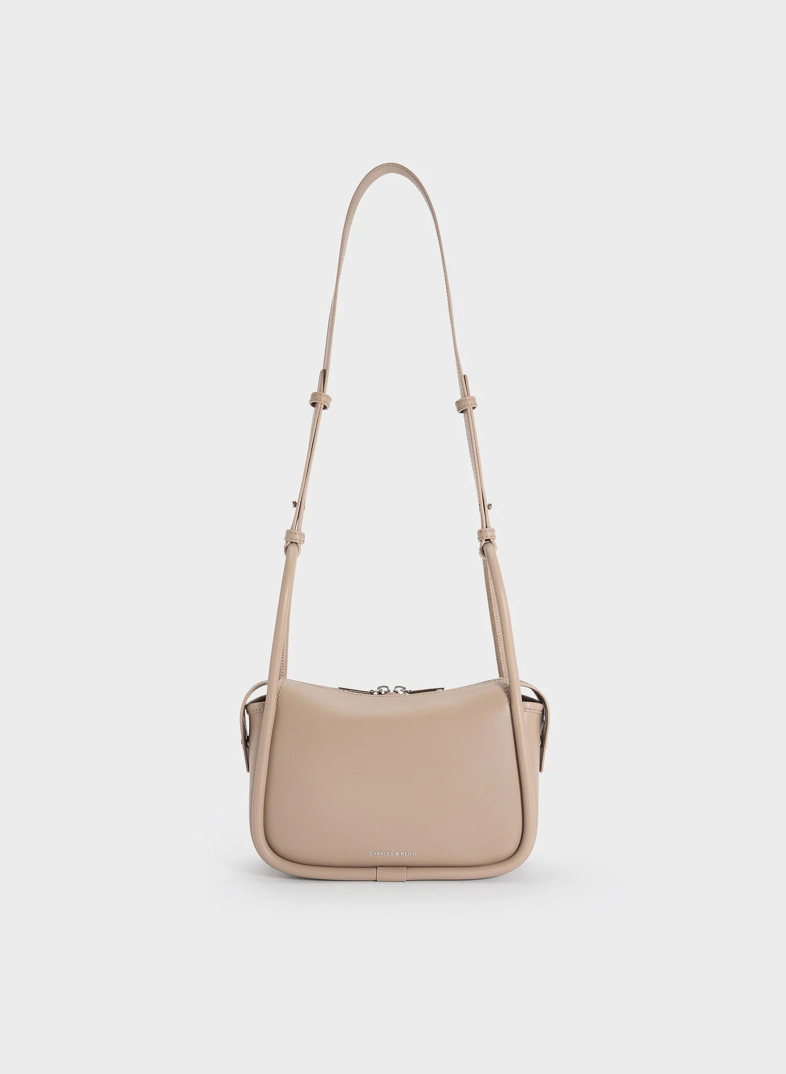 Chocolate Lyla Shoulder Bag | CHARLES & KEITH UK | Charles & Keith UK