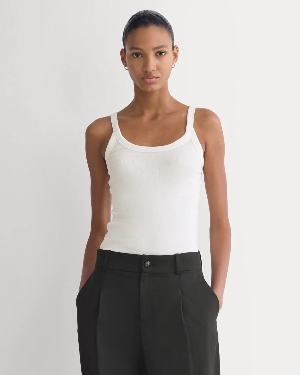 Soft Stretch U-Neck Tank | Bone | Everlane