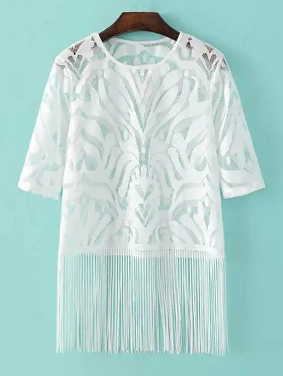 http://www.zaful.com/mesh-tassels-round-neck-half-sleeve-t-shirt-p_175724.html | ZAFUL (Global)