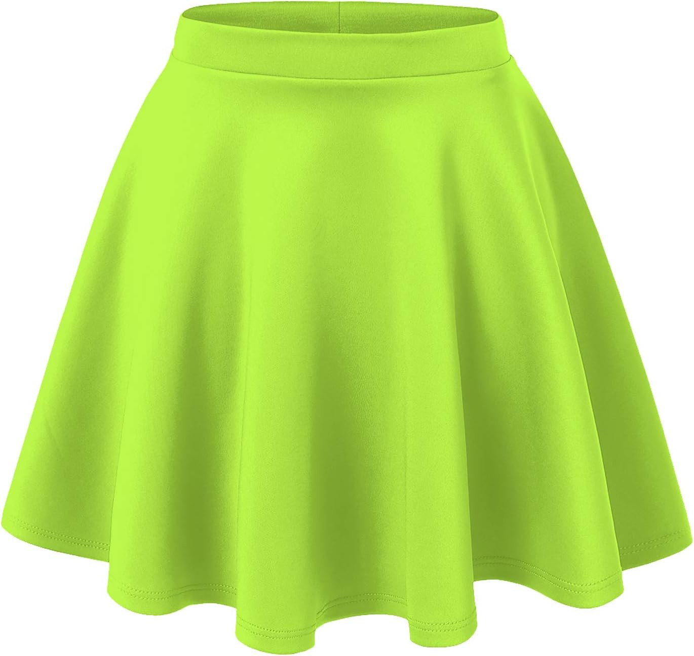 Women's Basic Versatile Stretchy Flared Casual Mini Skater Skirt XS-3XL Plus Size | Amazon (US)