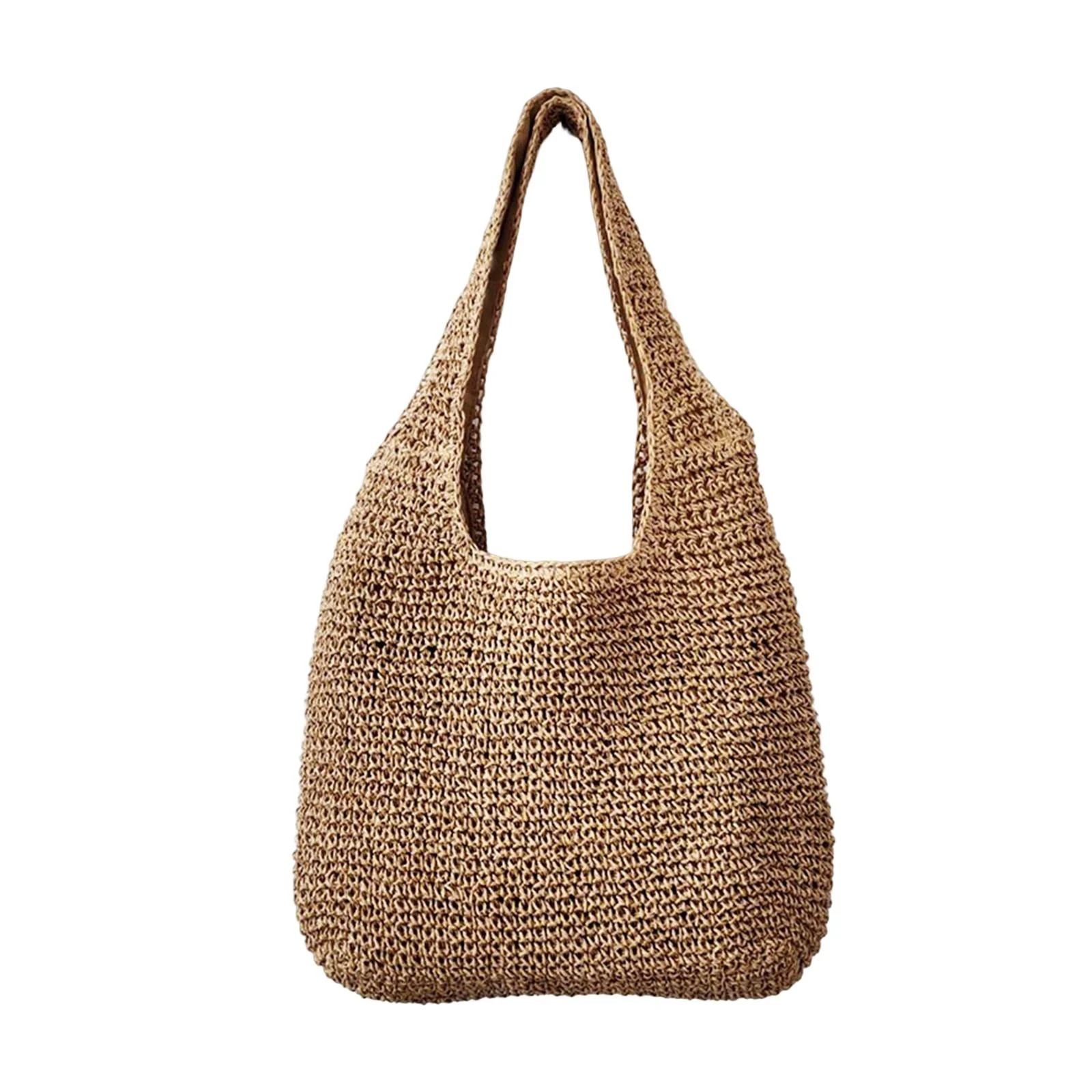 Women Summer, Straw Handbag Big Capacity Travel Tote Purse Hand Woven Straw Large Shoulder Bags, ... | Walmart (US)