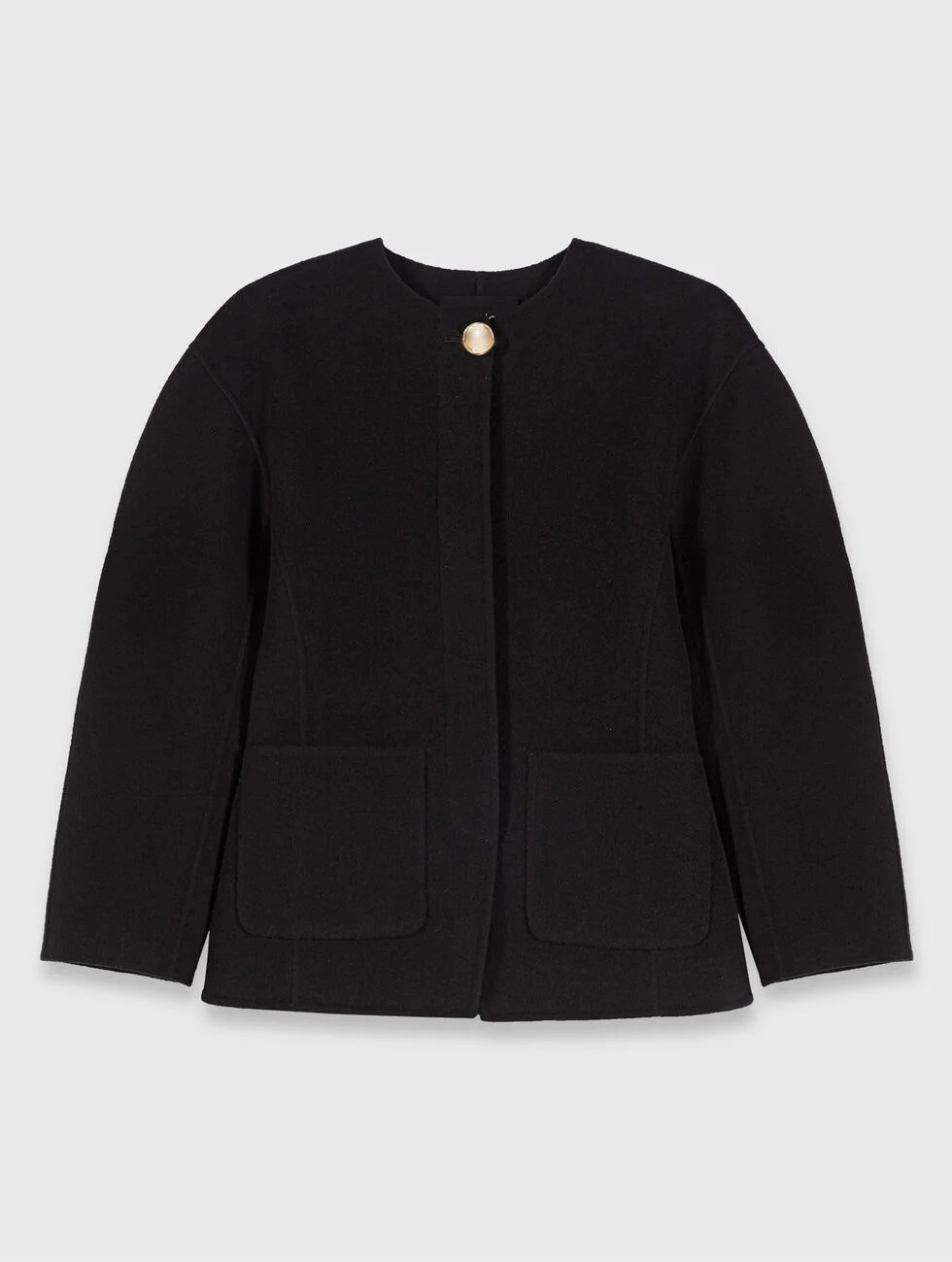 Double-faced coat Black / Gray for Women | Maje | Maje US