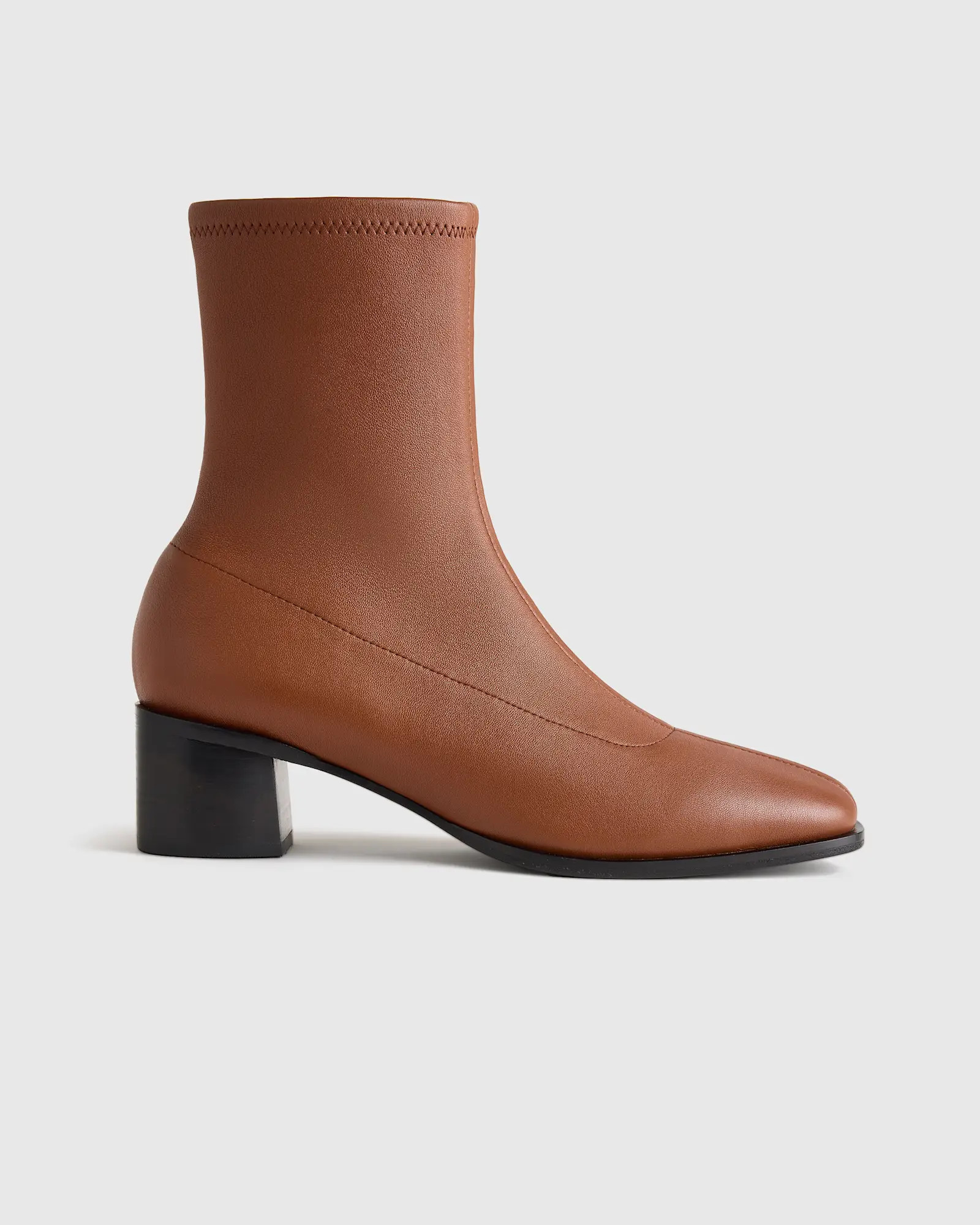 Italian Leather Stretch Sock Bootie | Quince