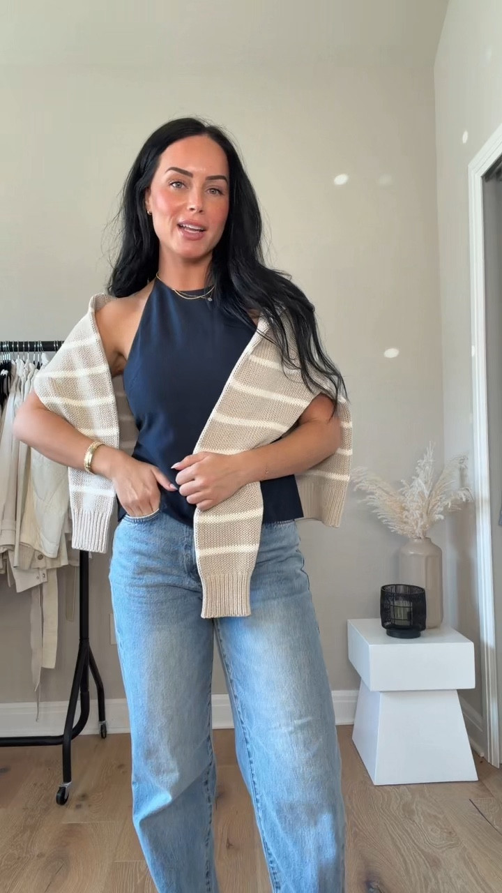 I’m wearing a gorgeous halter backless top paired with my favorite high-rise denim from Aritzia and these feminine crochet flats. Throwing a sweater over your shoulders instantly pulls the whole look together and gives it that effortless, polished look.

This is one of those outfits that’s simple but feels so put together perfect for brunch, coffee dates, or a casual day out. I’ll have everything linked on my LTK for you guys 💙

My sizing 5’7, 145lbs, 32dd
I’m wearing a size small tops, size 27 tall jeans 

@Aritzia 
spring brunch outfit, brunch outfit ideas, spring outfit inspo, chic spring outfit, effortless outfit, elevated casual, halter top outfit, backless top outfit, high rise denim outfit, aritzia denim, feminine outfit, crochet flats, spring style, casual chic outfit, minimal chic, everyday outfit inspo, neutral outfit, soft feminine style, brunch date outfit, coffee date outfit, easy outfit idea, capsule wardrobe outfit, classic style, polished casual look