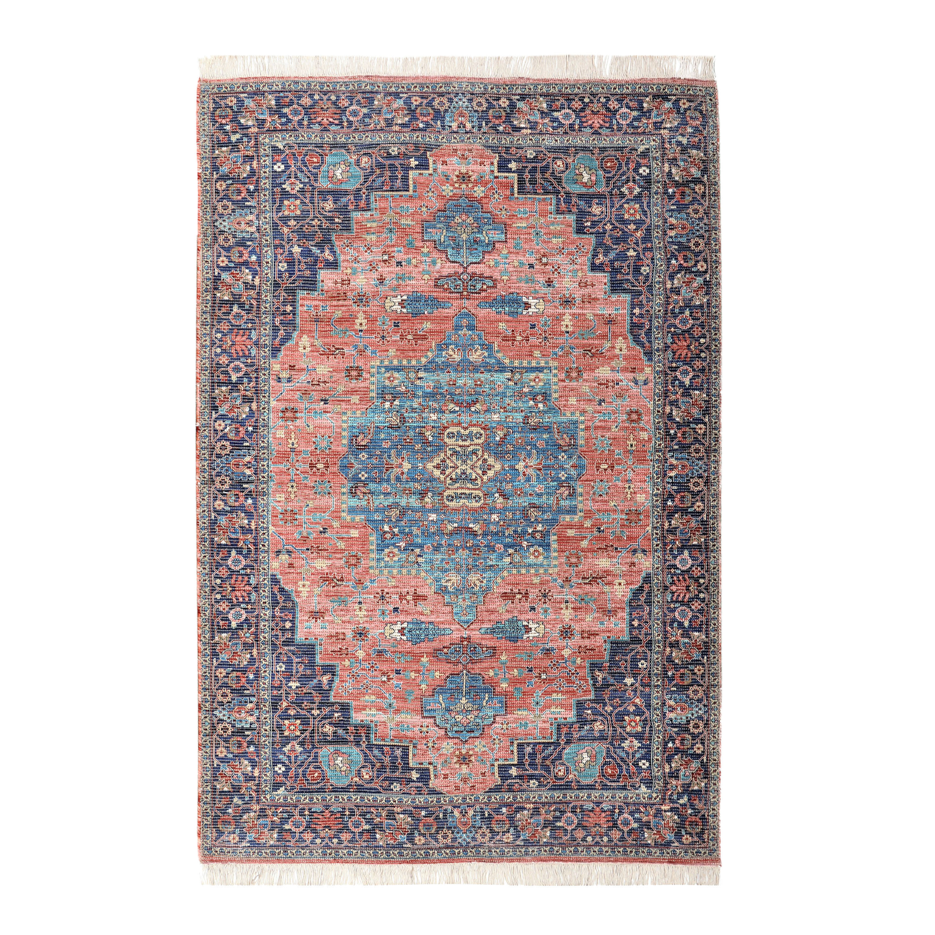Amelia Multicolor Persian Style Chenille And Jute Area Rug | World Market