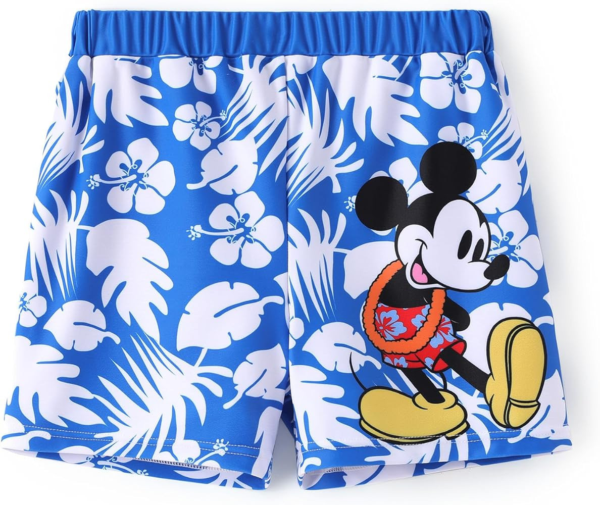 Disney Marvel Spiderman Boys Swim Trunks Mickey Rash Guard Shorts Cars Board Boxer Baby Beach Clo... | Amazon (US)