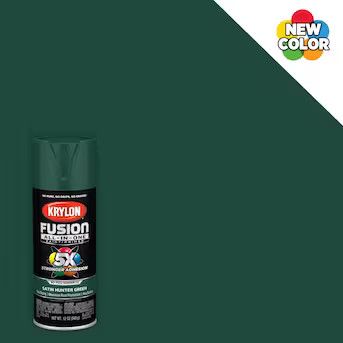 Krylon Fusion All In One Satin Hunter Green Spray Paint and Primer In One (NET WT. 12-oz) | Lowe's