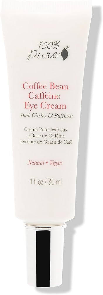 100% PURE Coffee Bean Caffeine Eye Cream Refresh & Hydrate Under Eye Treatment Reduce Puffiness, ... | Amazon (US)