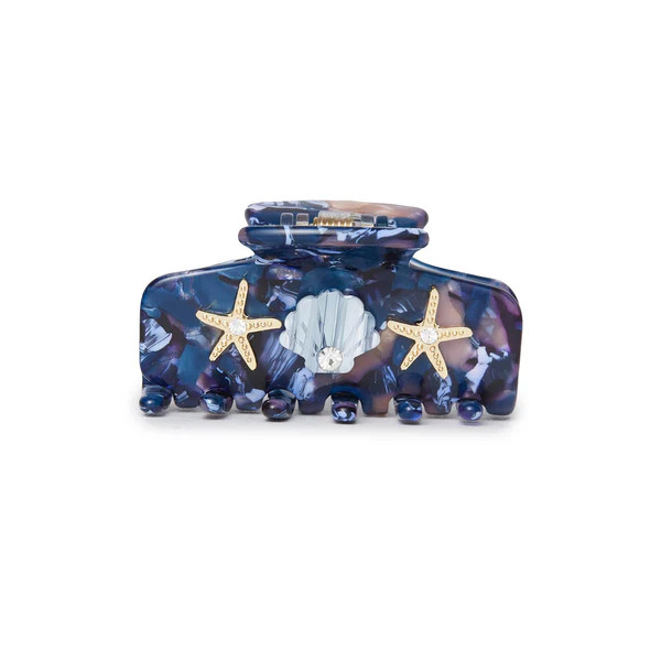 MARBLE MOSAIC MINI SEA LIFE CLAW CLIP | LELE SADOUGHI