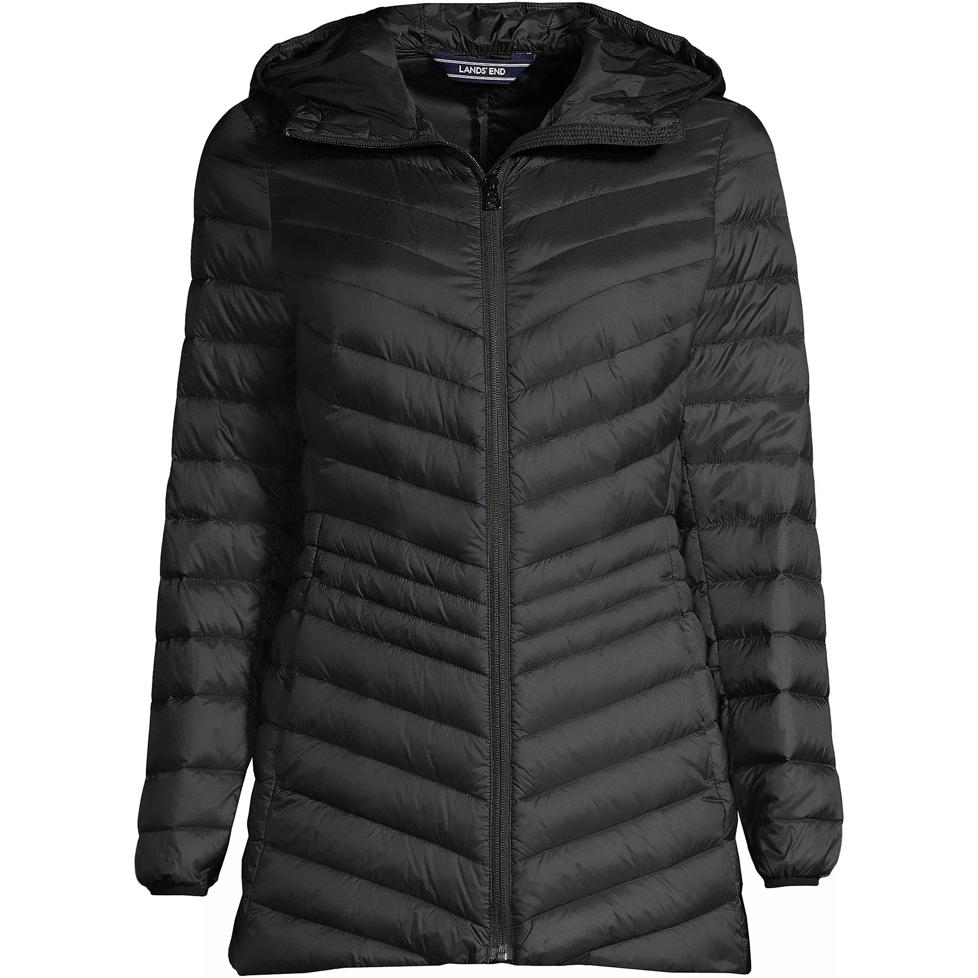 Wanderweight Packable Down Long Jacket | Lands' End (US)