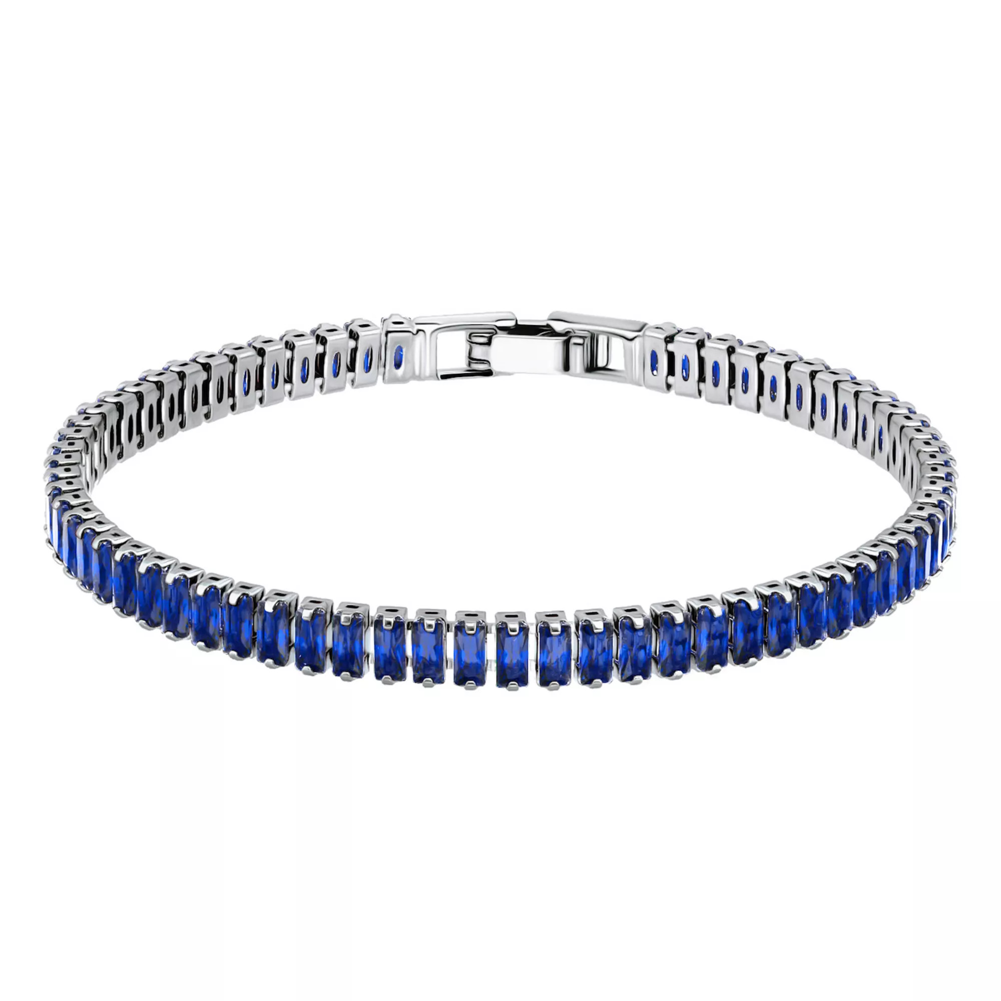 Aleure Precioso Sterling Silver Plated Crystal Tennis Bracelet | Kohl's