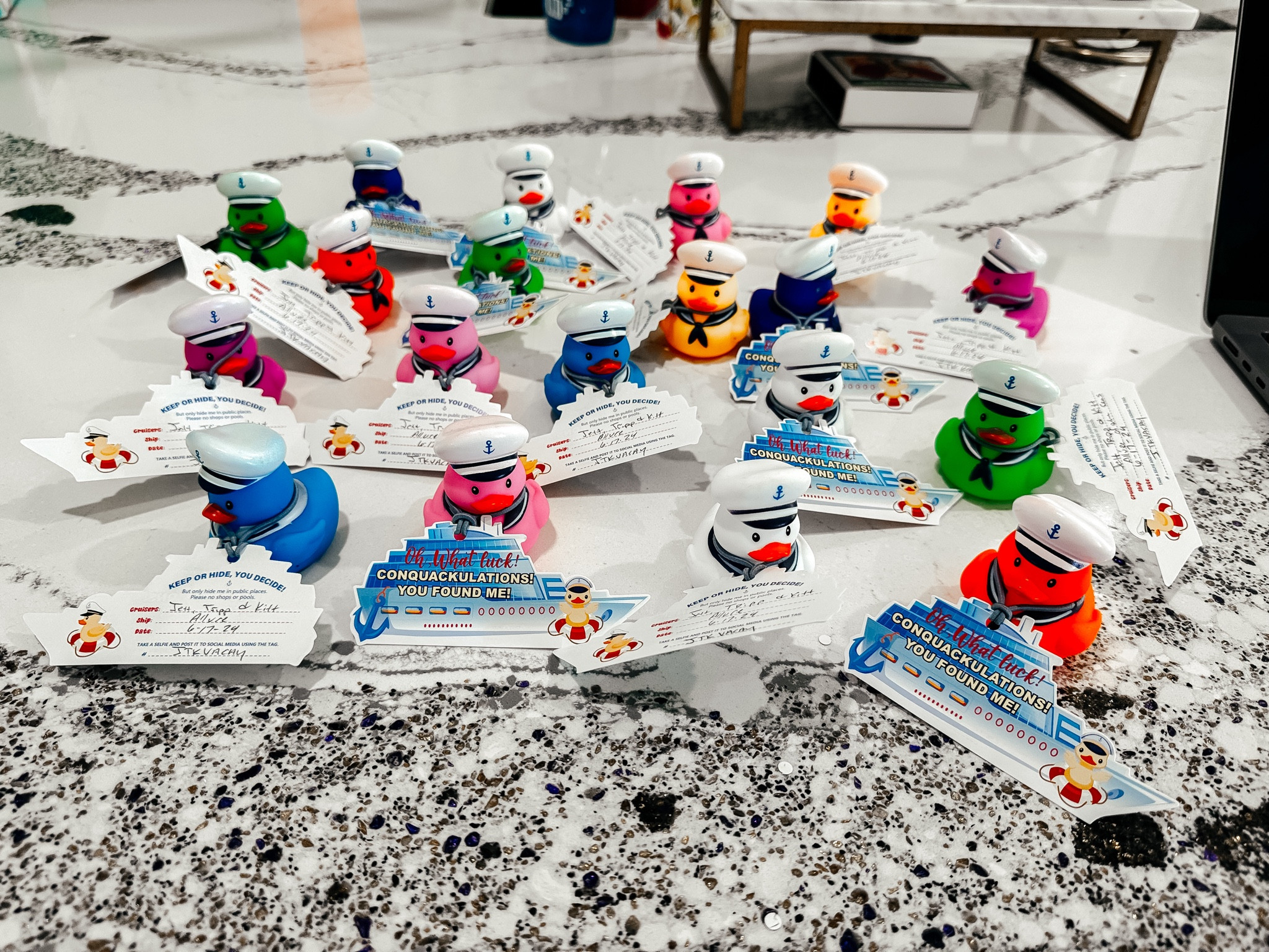 Cruise rubber ducks! 

You hide them on cruise ships  for other people to find. Just like hide and  seek. 

#LTKTravel #LTKSwim #LTKKids