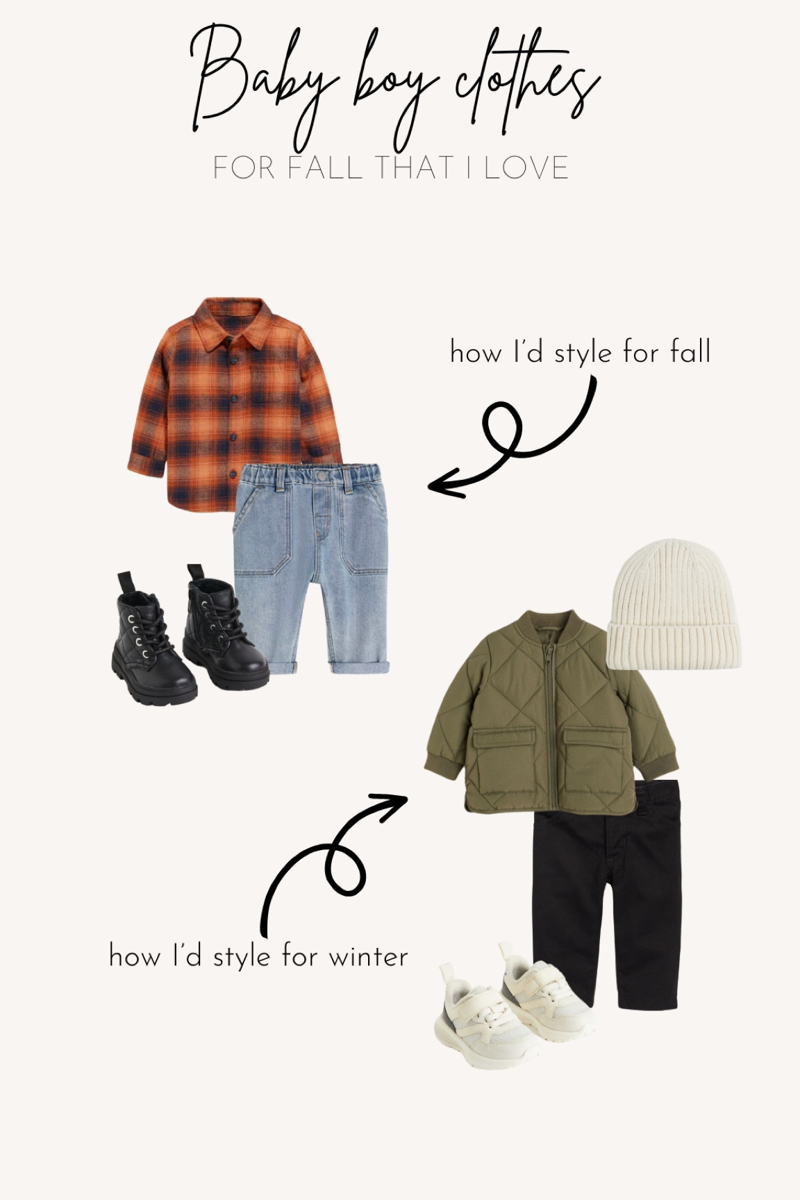 Baby boy outfits for fall and winter! Additional discounts on the websites! #fall #fallbabyclothes #babyjacket #boyoutfit #boysfalloutfit #babyboy #toddlerboy #toddlerstyle #boystyle #fallboots #beanie 

#LTKkids #LTKSeasonal #LTKbaby