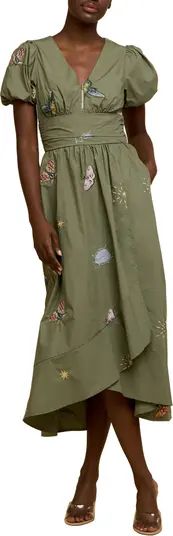 CIEBON Arya Embroidered Cotton Maxi Dress | Nordstrom | Nordstrom