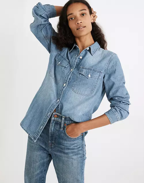 Denim Button-Up Shirt in Bluffton Wash | Madewell