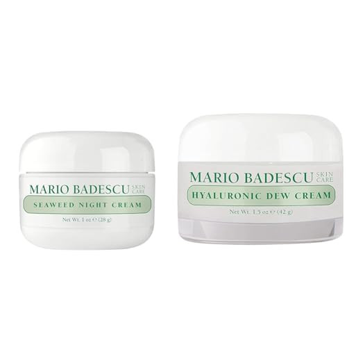 Mario Badescu Day & Night Hydration Set | Seaweed Night Cream + Oil Free Hyaluronic Dew Cream | Radiant, Dewy, Nourished Skin | Enhances Skin Tone and Texture | Amazon (US)