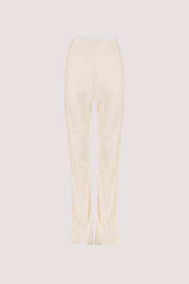 NIKKI CREAM SATIN BIAS PANT | DISSH