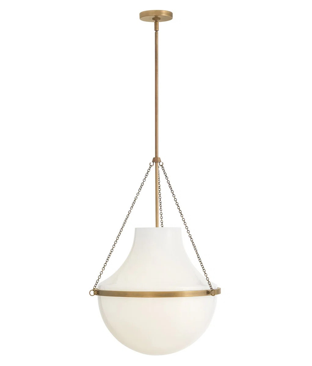 Hinkley Collins Large Interior Teardrop Pendant w/ Cased Opal Glass & Reviews | Wayfair | Wayfair North America