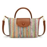Mini Top Handle Purse for Women Small Summer Straw Beach Crossbody Bags for Lady Handbags | Walmart (US)