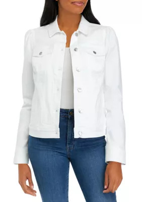 Crown & Ivy™ Women's Puff Sleeve Denim Jacket | Belk