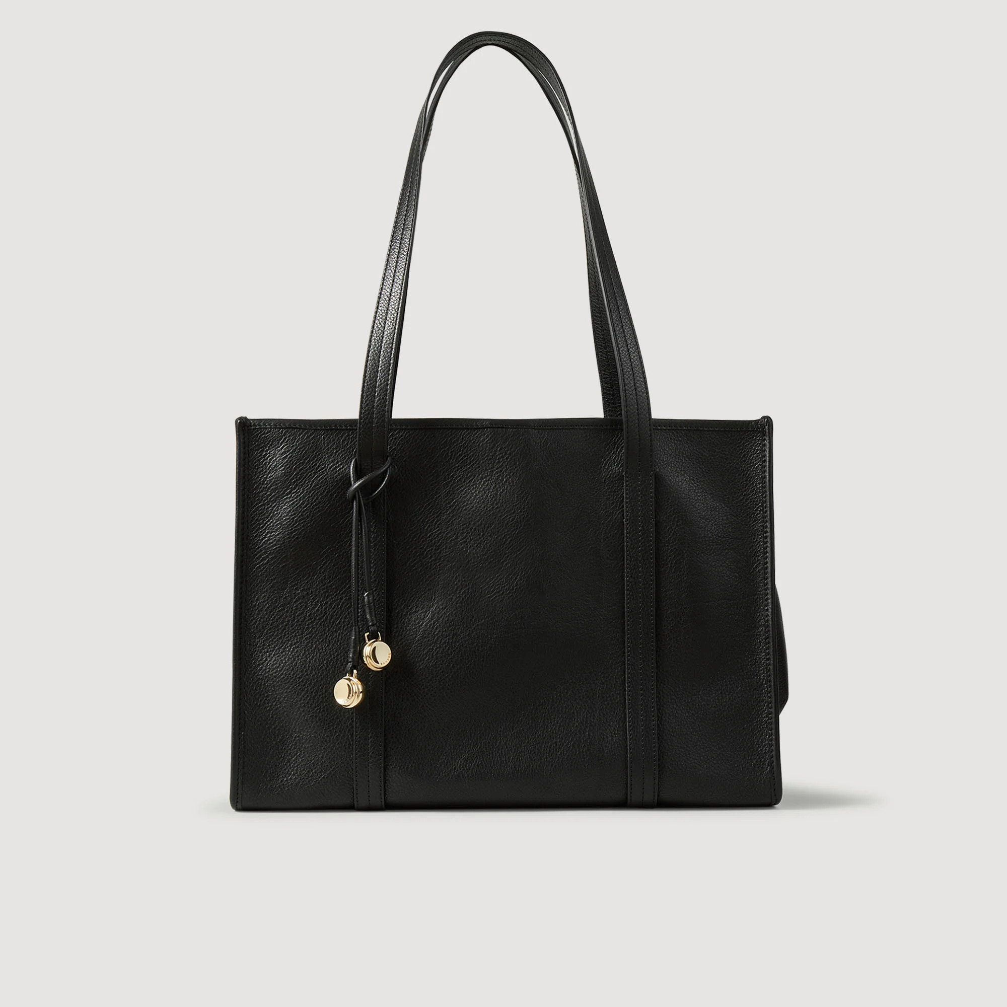 Soft leather tote bag | Sandro US | Sandro-Paris US