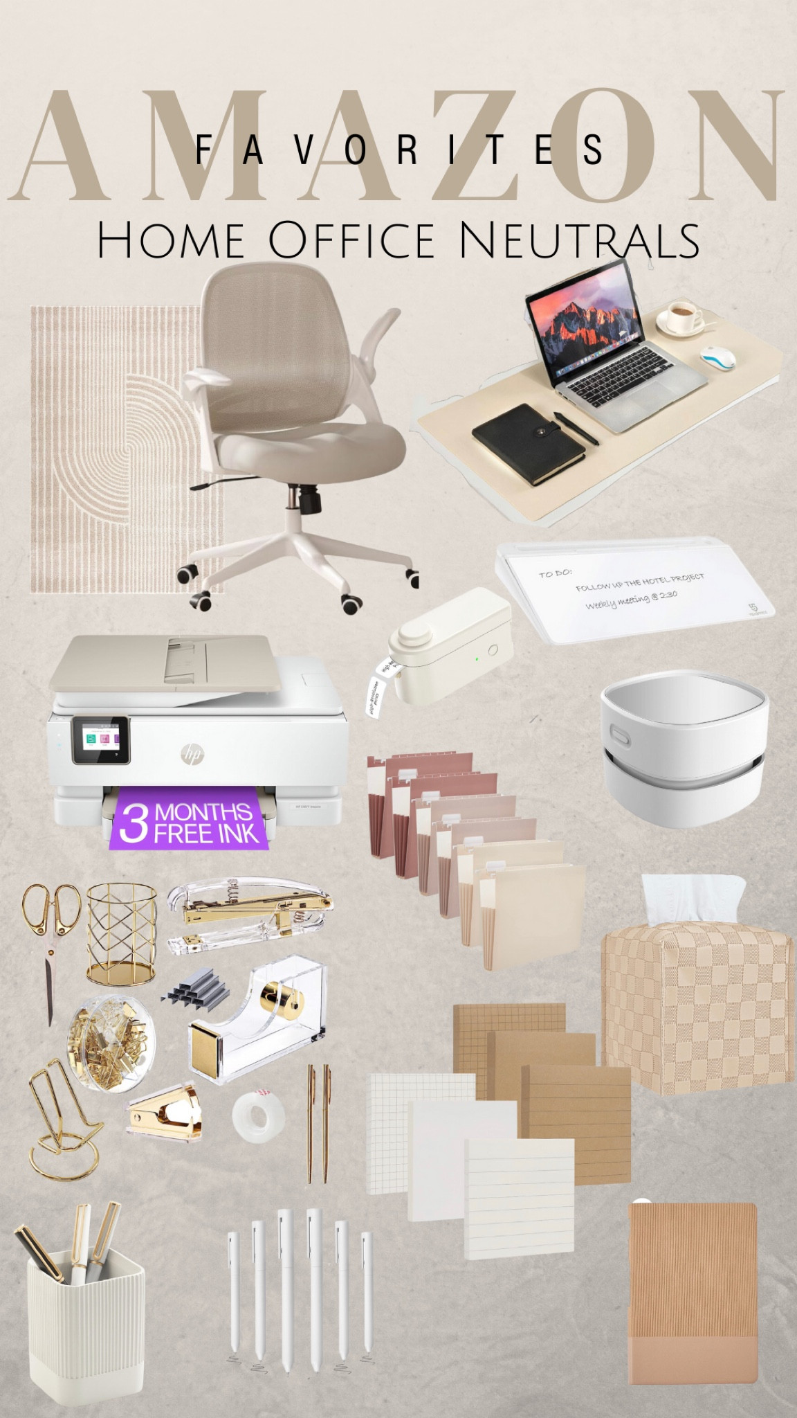 Office Neutrals | Amazon Finds  



#Neutrals #HomeOffice #AmazonFinds #AmazonHome #NeutralDecor #DeskDecor #OfficeDecor #OfficeEssentials #HomeOfficeEssentials #WorkFromHome 

#LTKfindsunder50 #LTKhome