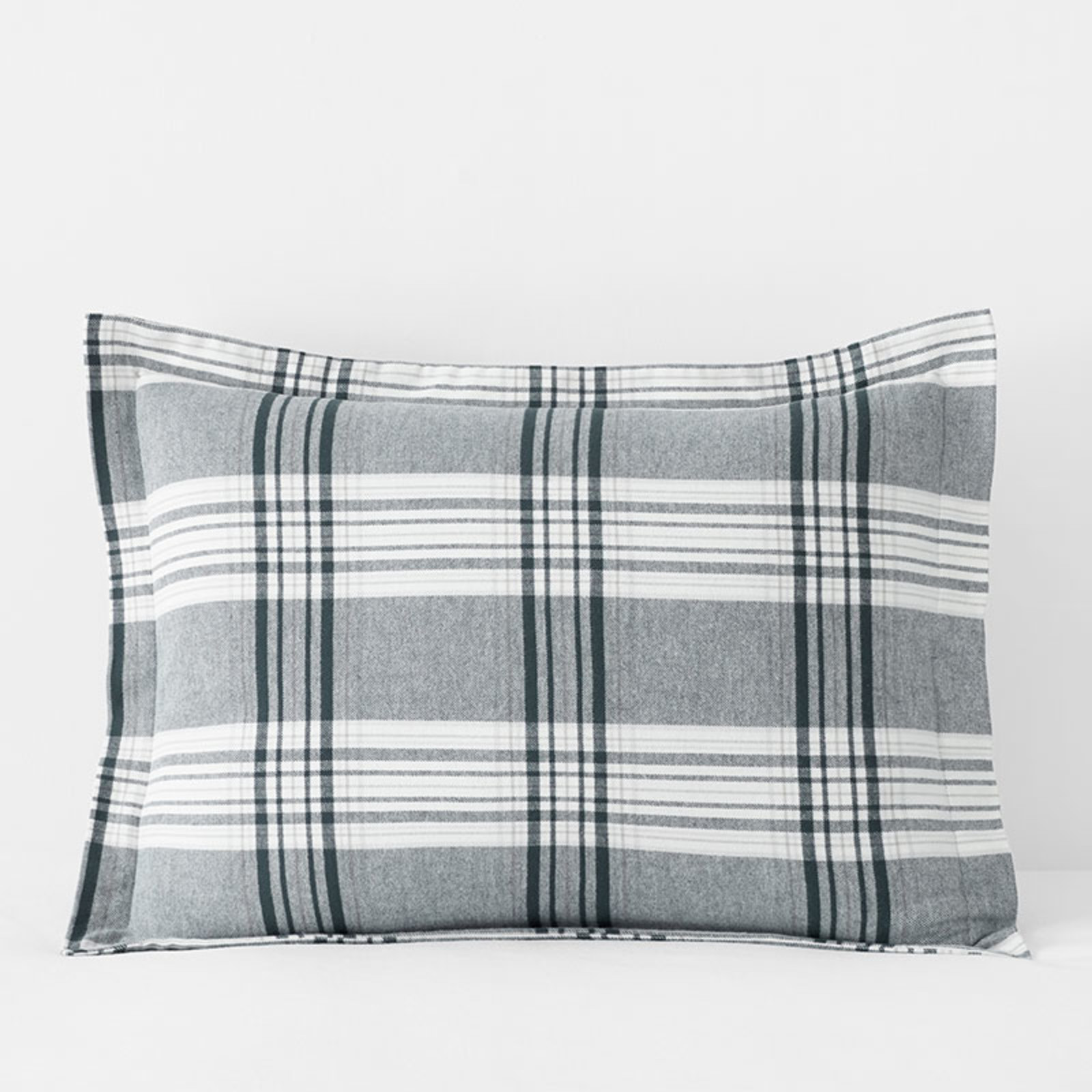 Classic Plaid Ultra-Cozy Cotton Velvet Flannel Sham - Walter, Standard | The Company Store