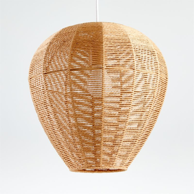 Natural Woven Rope Pendant + Reviews | Crate and Barrel | Crate & Barrel