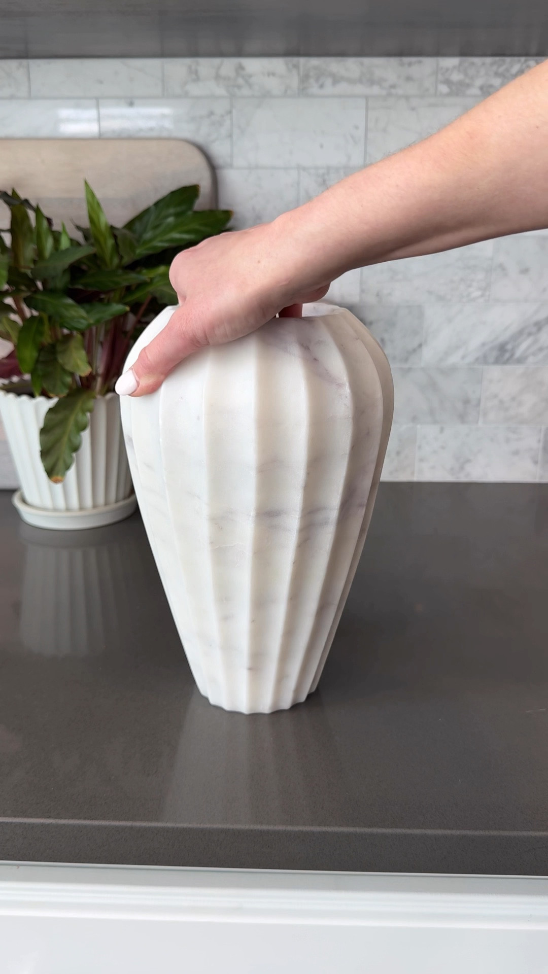 Unboxing my order from Alice Lane!! This is the size small of the marble vase and it’s so solid and heavy! I love how unique it is and can’t wait to try some stems in it! The hobnail vase will be really pretty with matches or a small candle inside! This is the size small for that vase too. Also loving this antique gold candle snuffer! 

#ad 

#LTKVideo #LTKHome