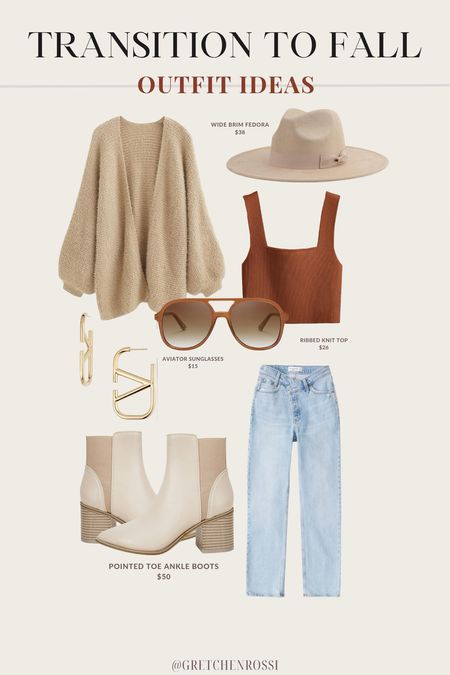 Transitioning from summer to fall OOTD Inspo! 