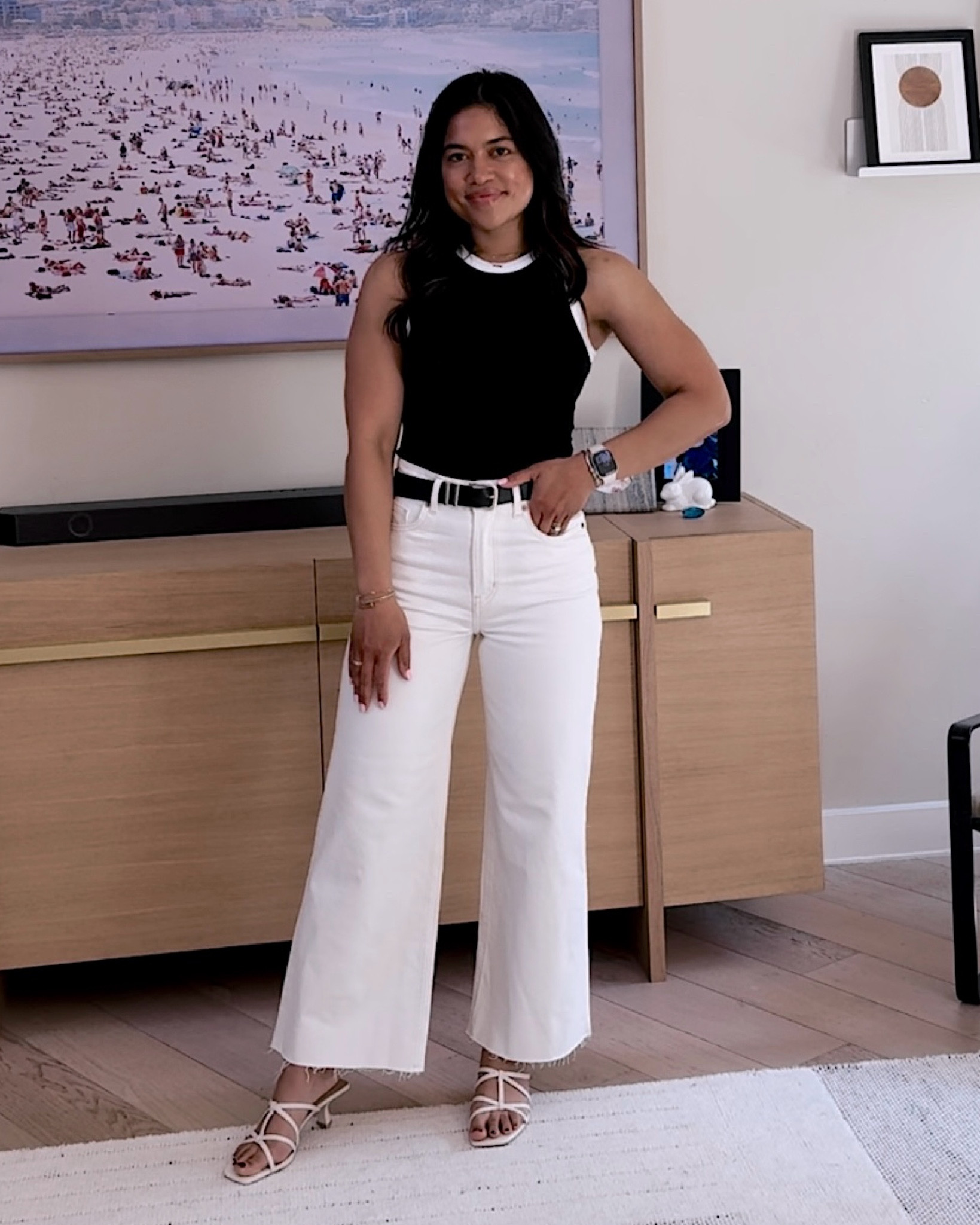 Love these cream wide leg jeans! So on trend and so chic! Wearing a size 4, this tank is a closet staple, wearing XS! Have in so many colors and only $8!


#LTKshoecrush #LTKfindsunder50 #LTKstyletip