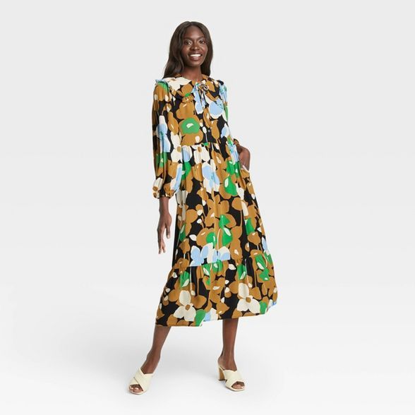 Women's Balloon Long Sleeve Dress - Who What Wear™ | Target