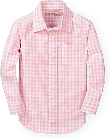 Hope & Henry Boys' Long Sleeve Stretch Poplin Button Down Shirt | Amazon (US)