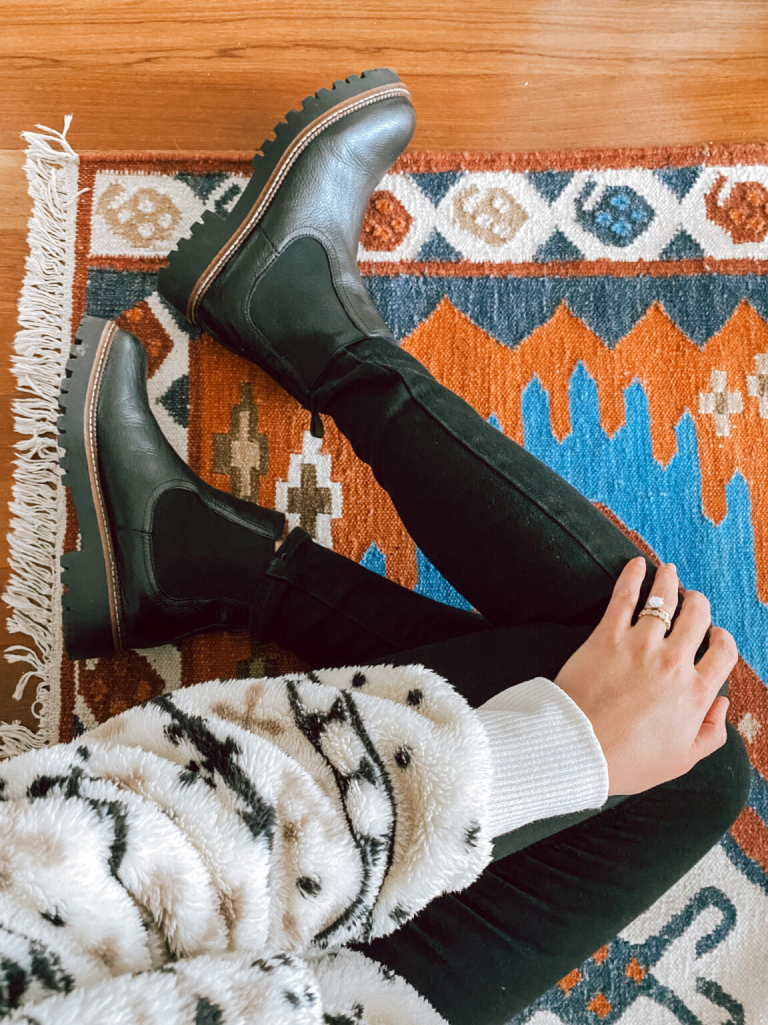 I wear these water-resistant lug sole Chelsea boots often in Chicago winters! (Come in more colors too!) They’re perfect for throwing on for quick walks, drop offs, etc. but also look cute dressed up. They hold up so well too! I’ve had mine for years and they look great! On sale right now for under $70. TTS- I wear with a thicker sock.

Chelsea boots, fall boots, fall style 

#LTKsalealert #LTKfindsunder100 #LTKshoecrush
