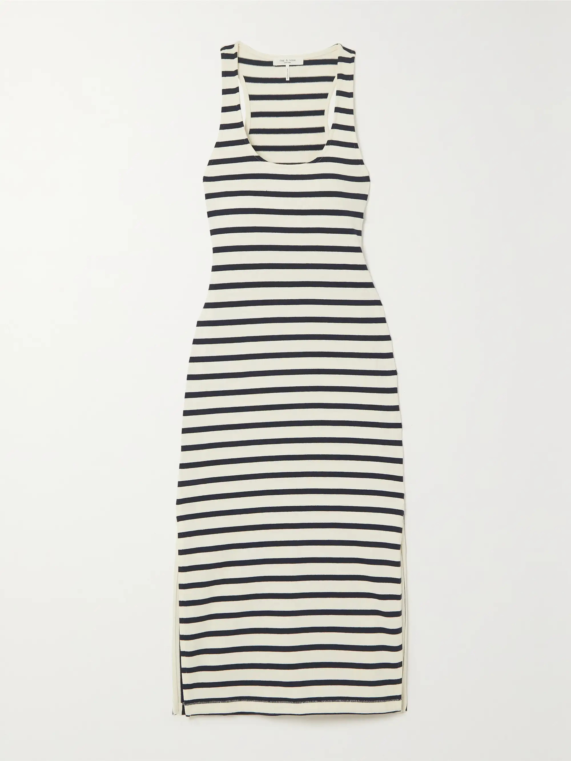 Striped cotton-jersey midi dress | NET-A-PORTER (US)