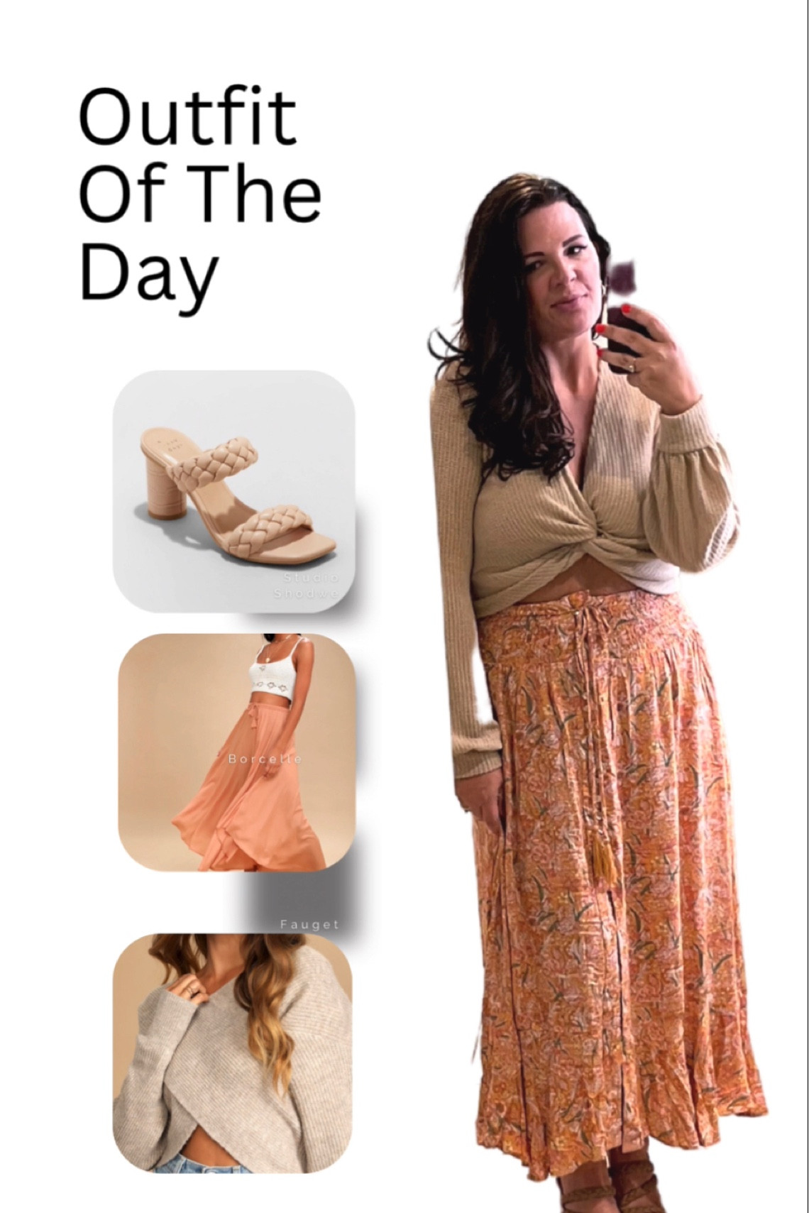 Crop sweater, button front skirt, beach outfit, vacation outfit, summer sweater, braided sandals, Lulus, Target sandals, Dolce Vita sandals, nude sandals, beach skirt, Lulus Sale
Use code flowers30

#LTKcurves #LTKstyletip #LTKsalealert
